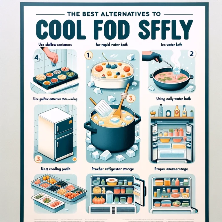 The best alternatives to cool food safely